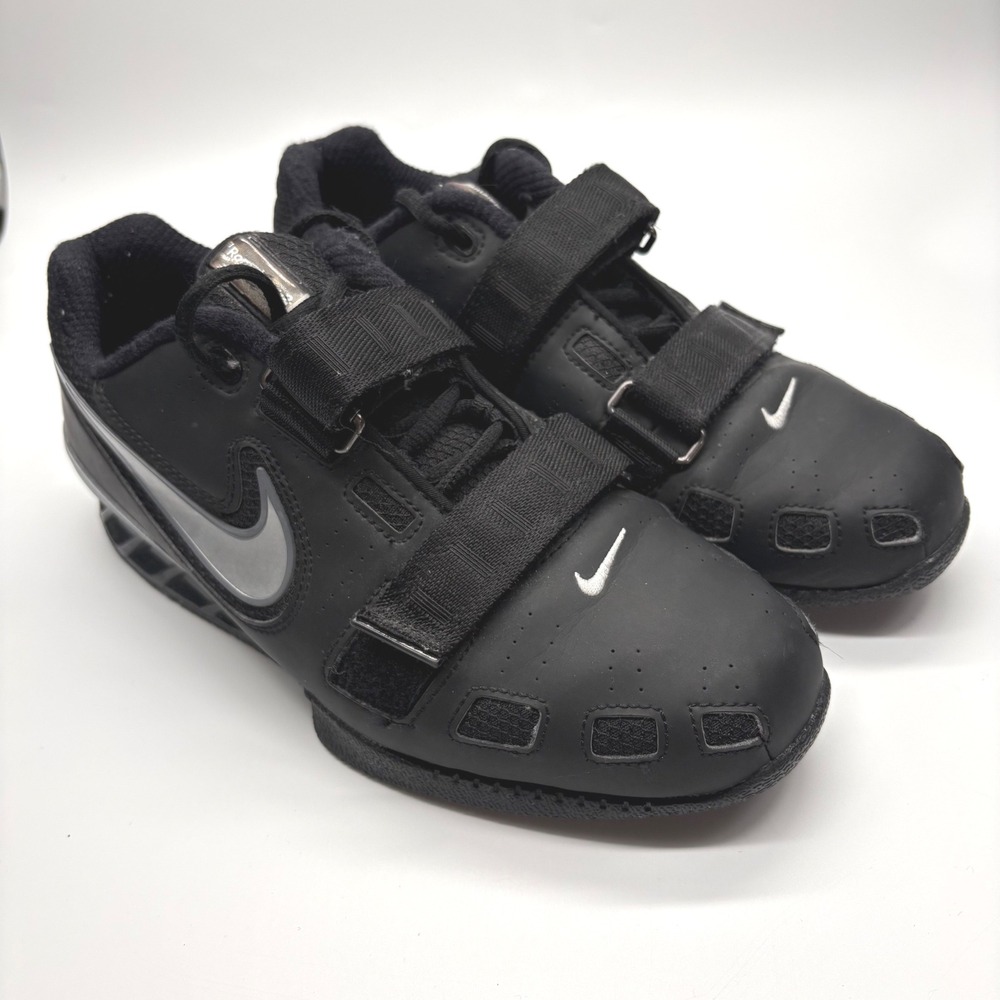Nike Romaleos 2 Womens Weightlifting Shoes Black Silver 820534-001 Size 10 EUC